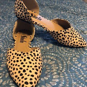 NWOT Shein Dalmatian Print Flats, size 6